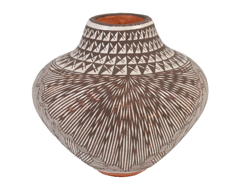 Acoma Pot By Marietta Juanico  Early 21st Century  2.5\