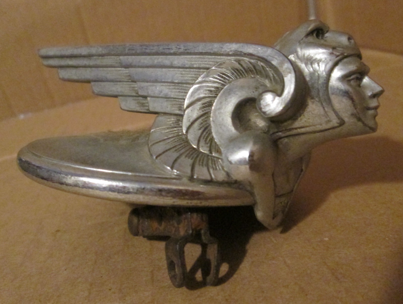 Original 1929-31 Chevy Winged Viking Radiator Cap/Hood ornament mascot Original 1929-31 Chevy Winged Viking Radiator Cap/Hood ornament mascot