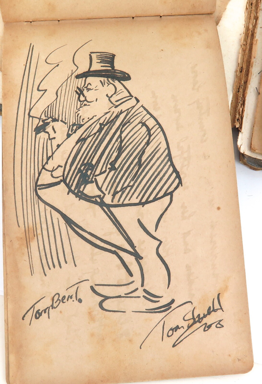 .c1908 S.S. EMPIRE SUPERB AUTOGRAPH BOOK + GREAT DRAWINGS, CREW & PASSENGERS. .c1908 S.S. EMPIRE SUPERB AUTOGRAPH BOOK + GREAT DRAWINGS, CREW & PASSENGERS.