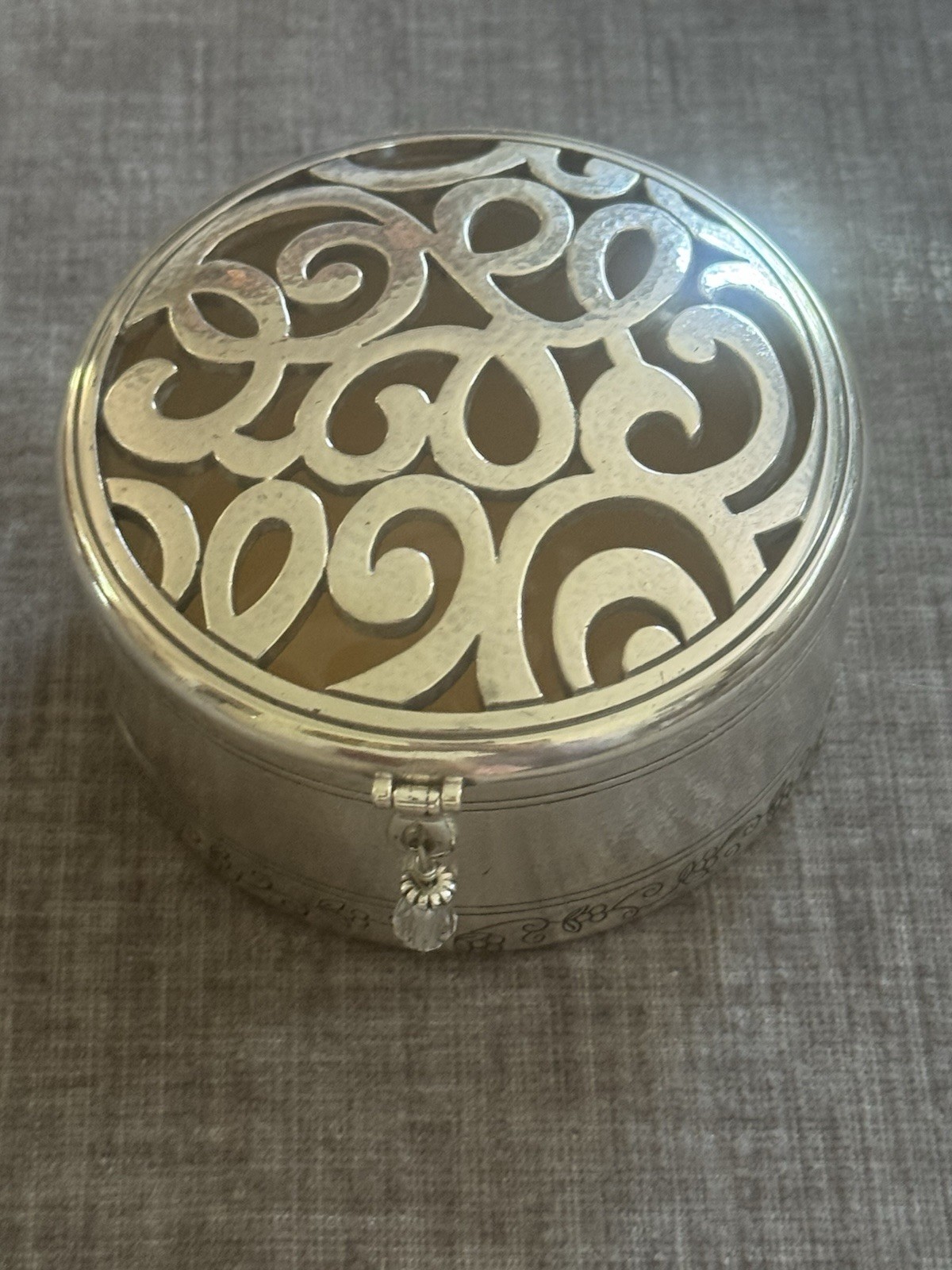 Brighton Skribbel Silver Toned Trinket Round 3\