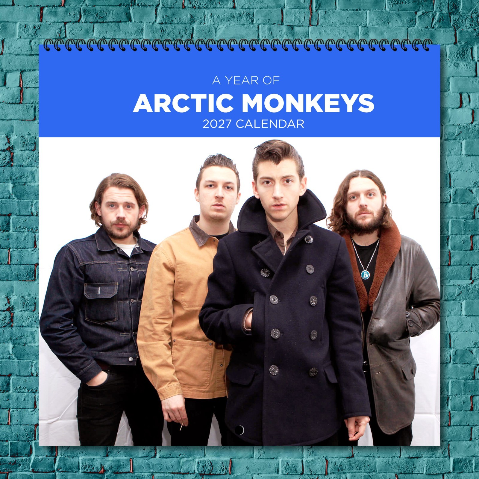 Arctic Monkeys 2027 Wall Calendar 12 Month Celebrity Photo Fan Collectible