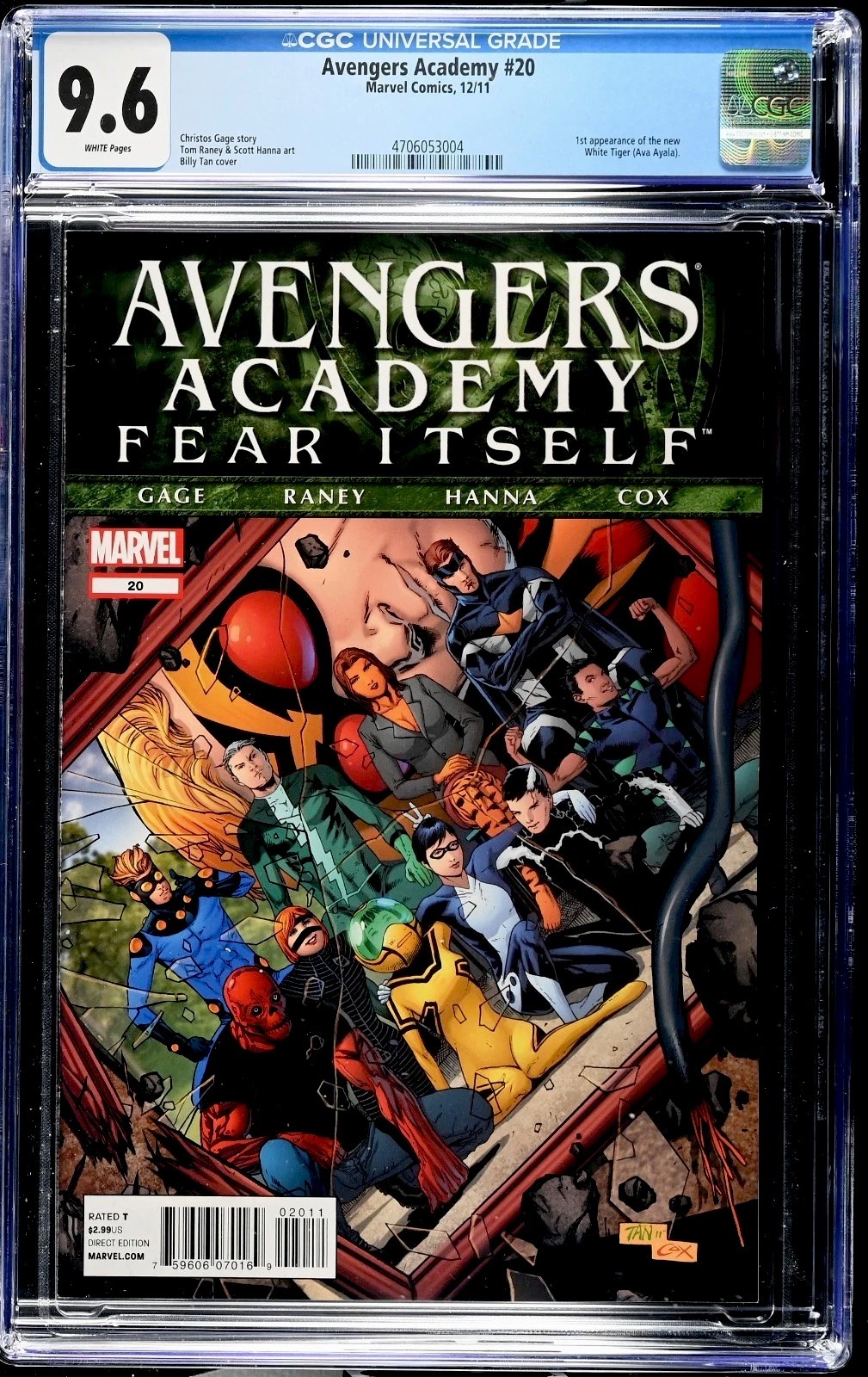 Avengers Academy #20 CGC 9.6 1st appearance of the new White Tiger Ava Ayala