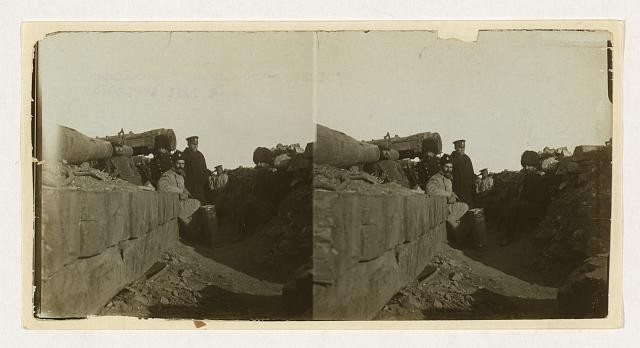 Photo:Port Arthur China 1905 Russian Naval Gun Battery Russo-Japanese War