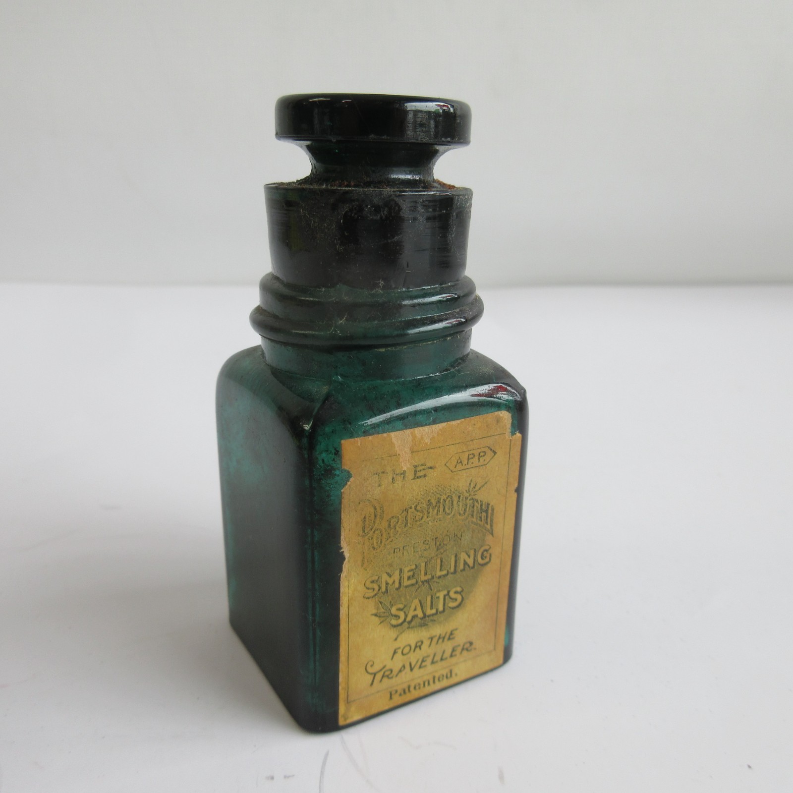 Antique Teal Green Bottle, 
