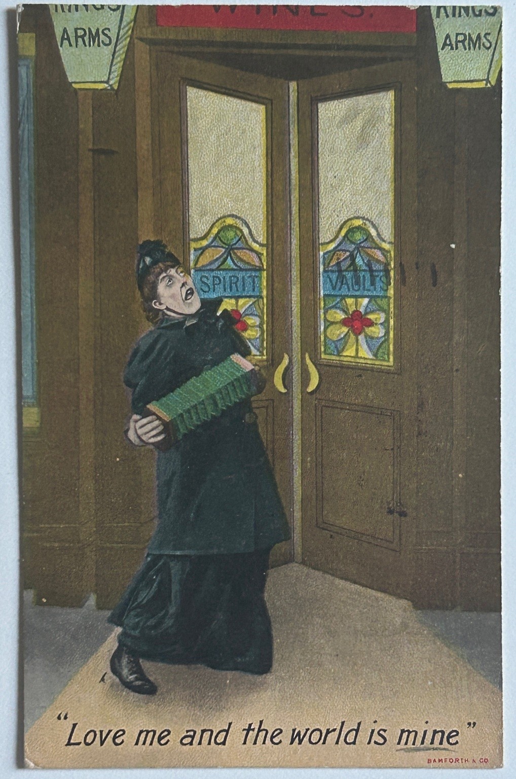 1909 Erie PA Comic Postcard Woman 