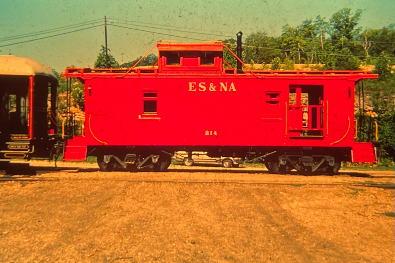 Eureka Springs & North Arkansas Railroad Caboose #214 - 35mm Photo Slide