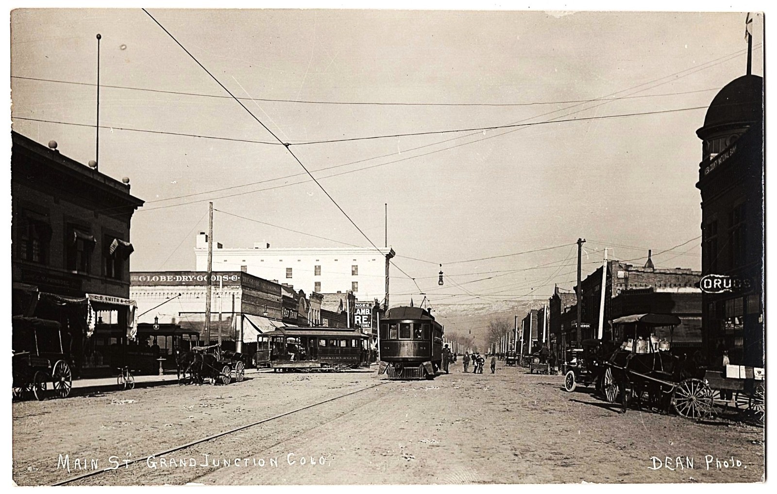 real photo Grand Junction CO - Main Street 1950s postcard RPPC