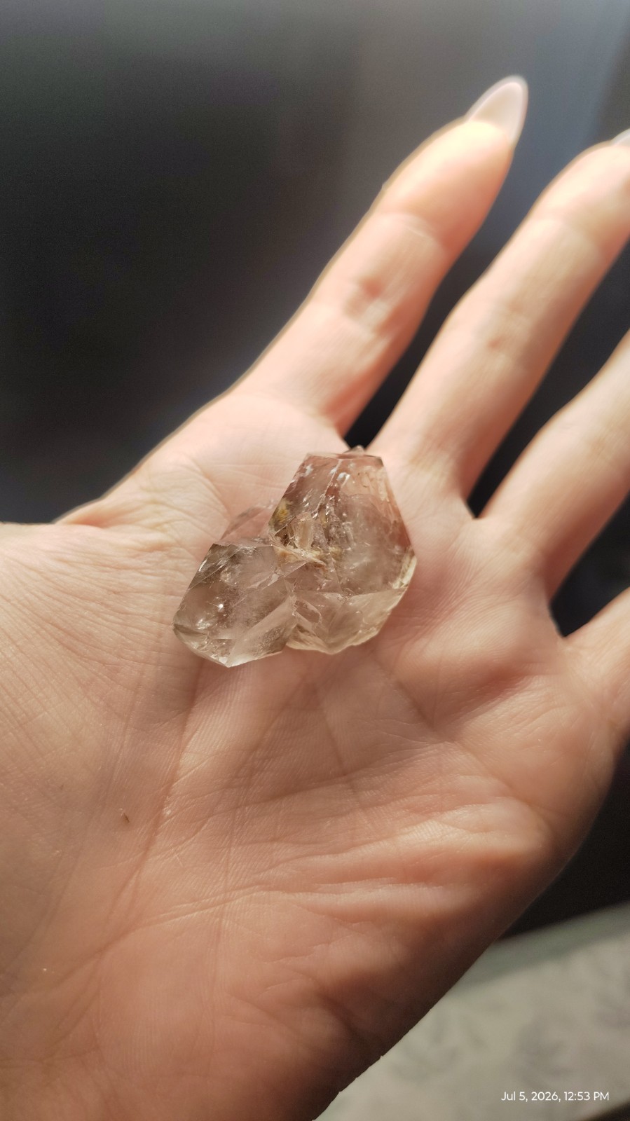 Natural BG3 Elestial Smoky Quartz Scepter – Piauí, Brazil (20.80g)