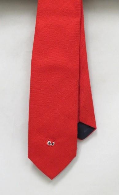 Vintage 1970's Giovanni - RED OWL MANAGERS NECK TIE (Excellent) Italy