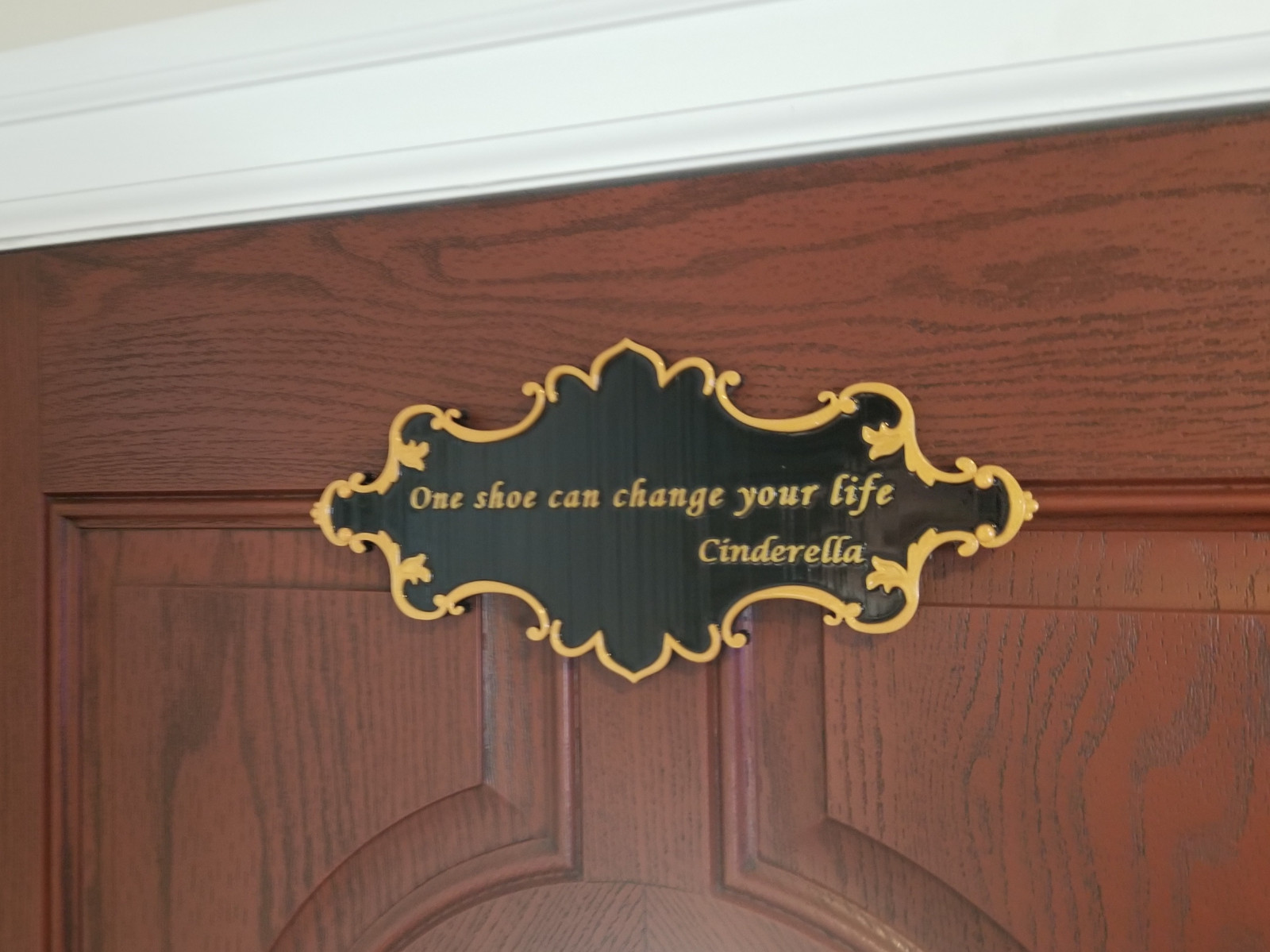 Cinderella One Shoe Can Change Your Life Inspired Sign - Dual Color Cinderella One Shoe Can Change Your Life Inspired Sign - Dual Color