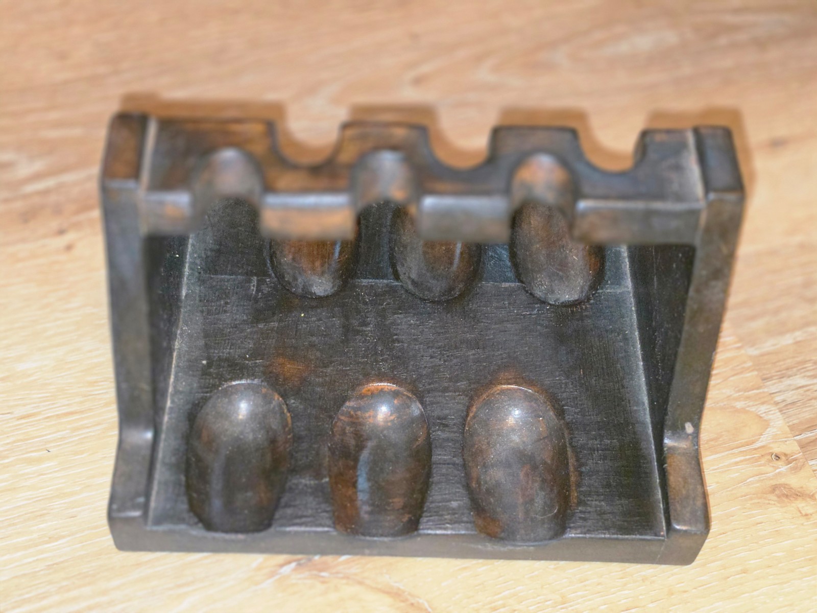 Vintage Mid Century Kaywoodie 6 Pipe Stand Rest Caddy Taiwan