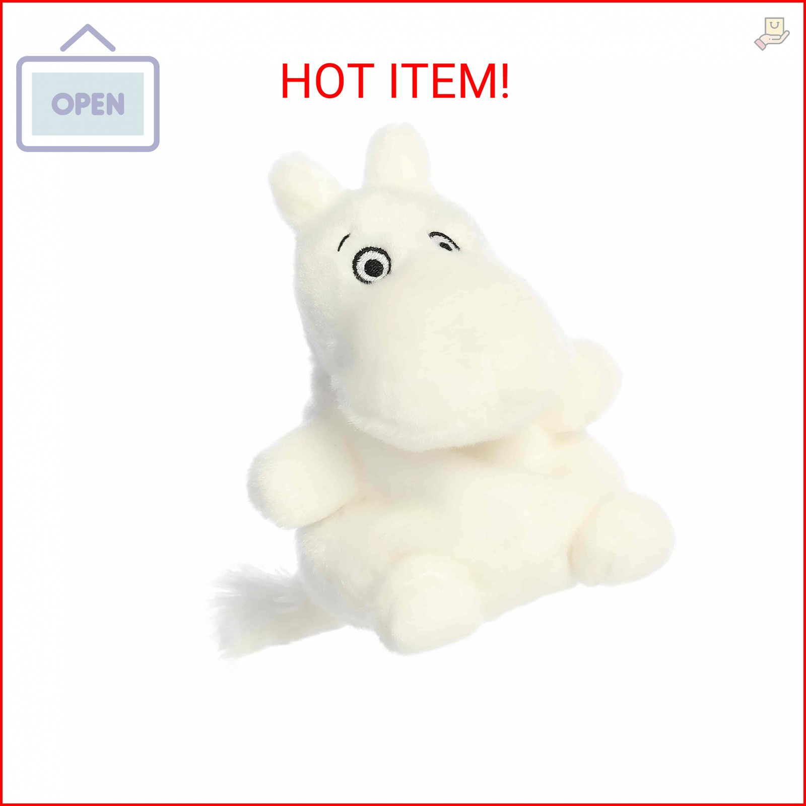 Aurora® Adorable Moomin® Palm Pals™ Stuffed Animal - Officially Licensed Plush f