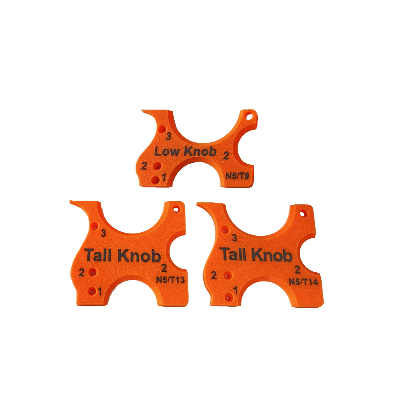 Stanley No. 5 Hand Plane Knob Template 3-Piece Set