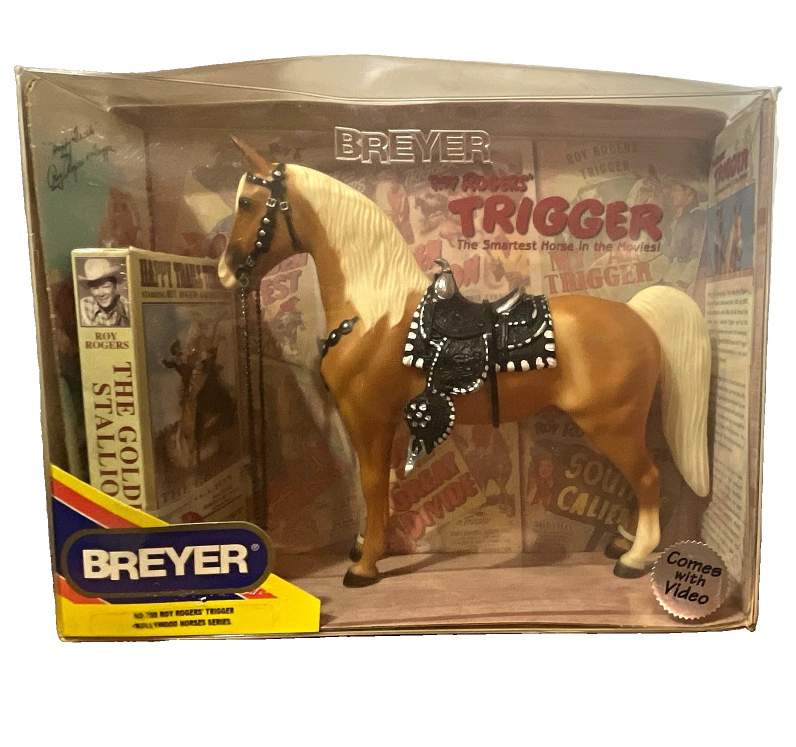 New Breyer Roy Rogers\' Trigger Set #398 Model Horse Plastic Figure w/ Box VHS