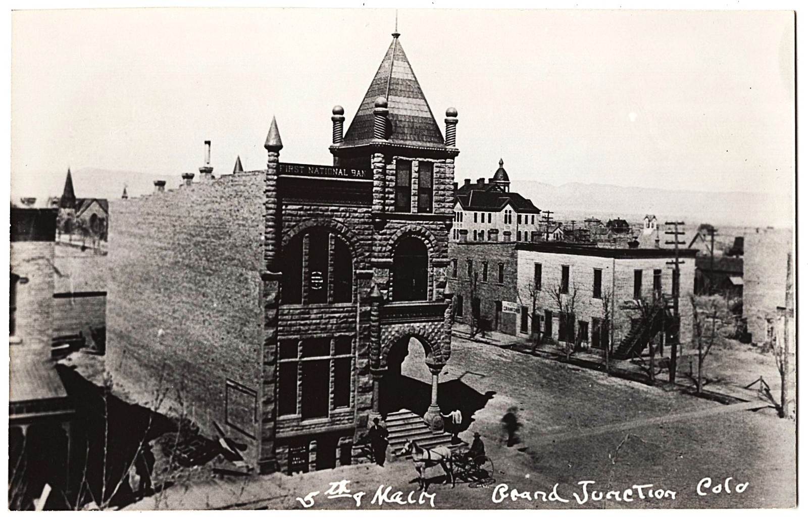 real photo Grand Junction CO - 5th and Main Street 1950s postcard RPPC real photo Grand Junction CO - 5th and Main Street 1950s postcard RPPC