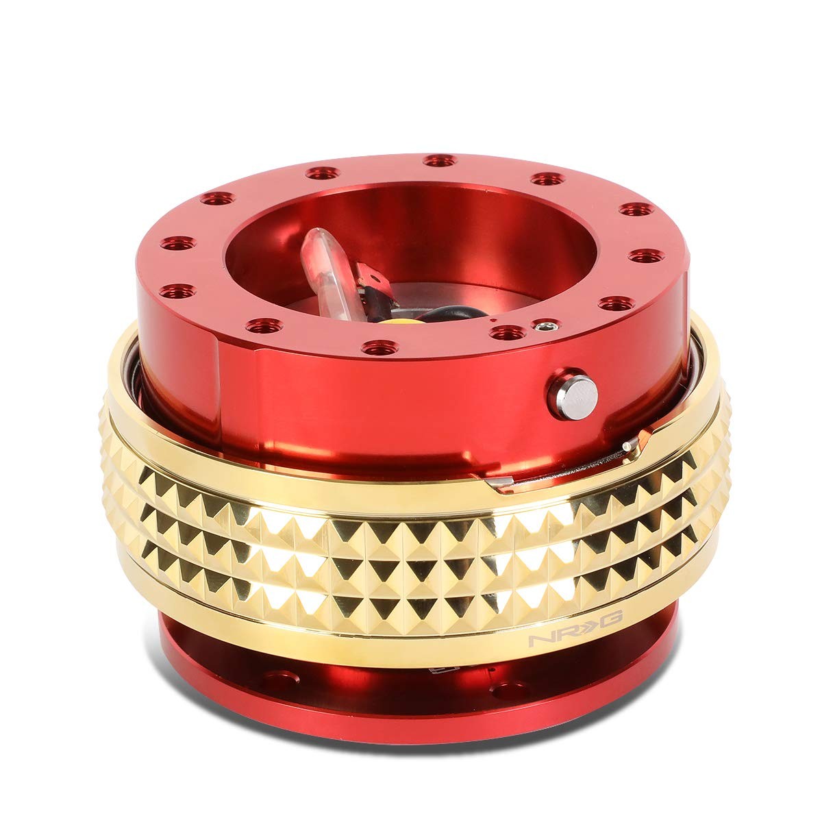 NRG Innovations SRK-210RD/CG Quick Release Kit (red Body/Chrome Gold Pyramid