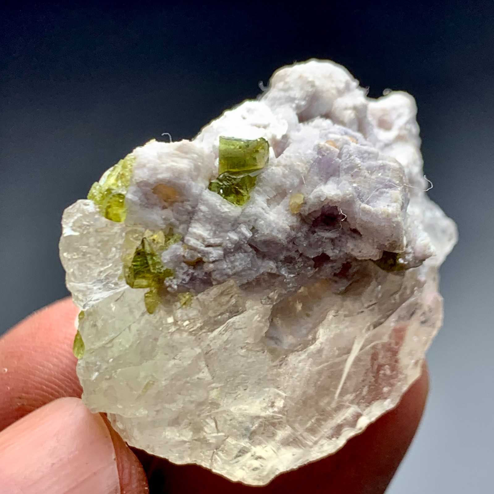 114 CT Terminated Natural Tourmaline Crystals bunch on Quartz From Afghanistan
