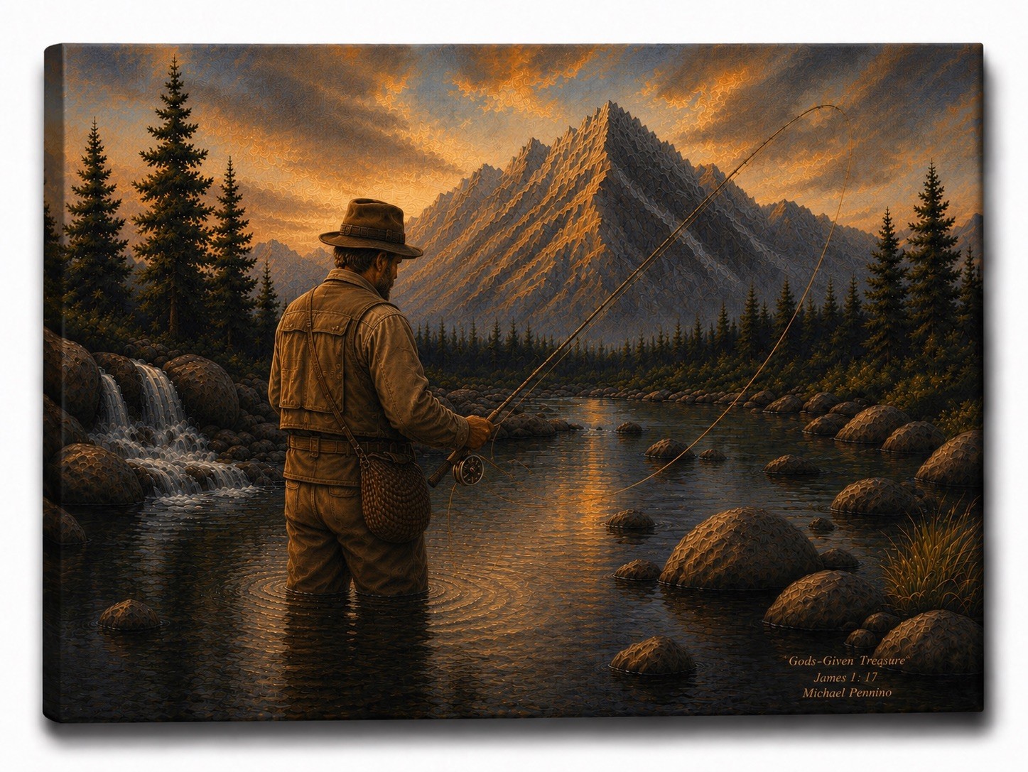 Gods-Given Treasure™ Canvas Print 30in. X 20in. James 1:17 by Michael Pennino