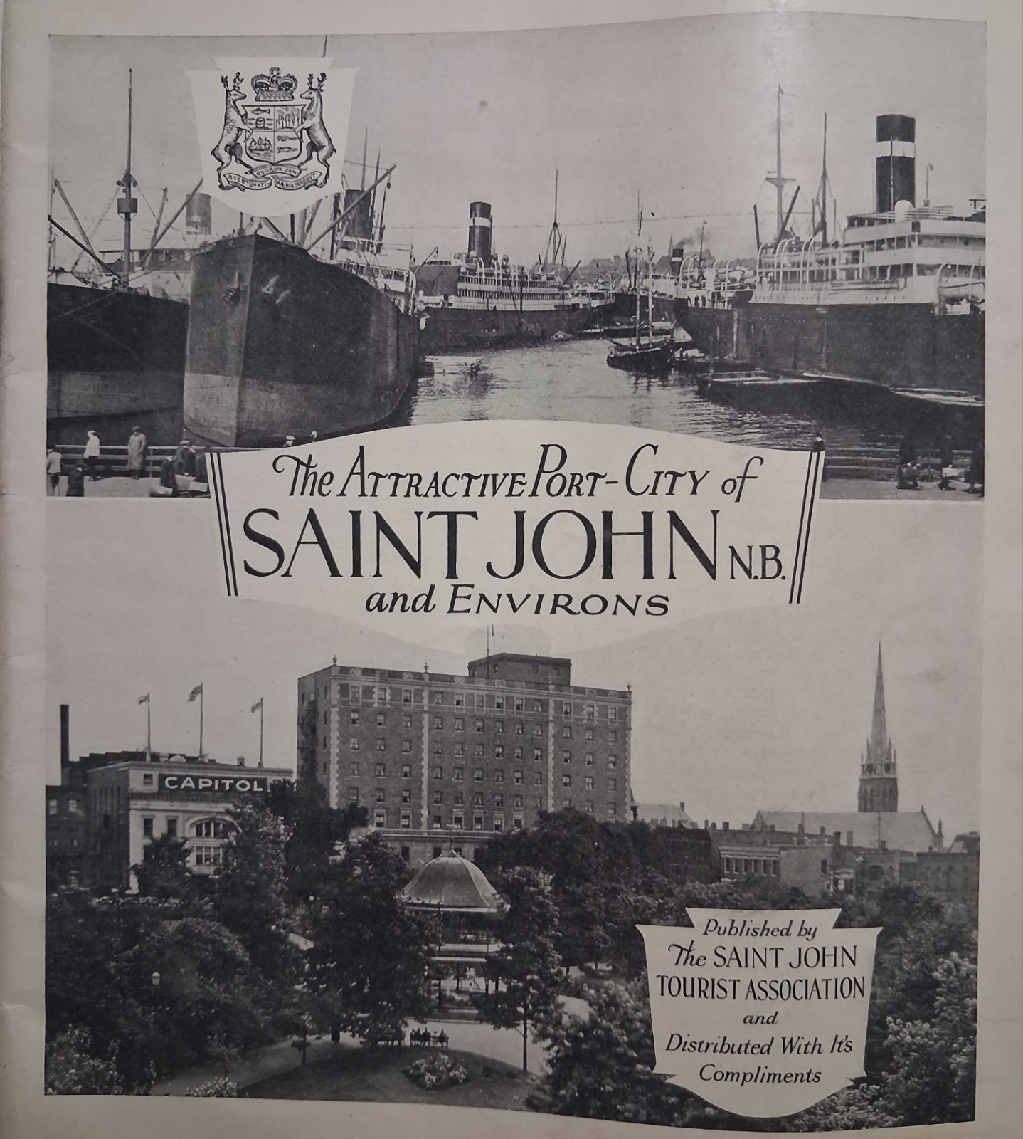 1920s-30s SAINT JOHN New Brunswick CANADA Brochure TRAVEL