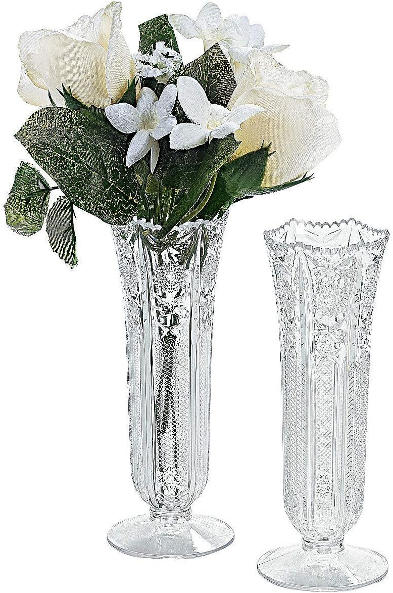 Small Plastic Bud Vases - 6 Inch Decorative Floral Accessories, 12-Piece Set Small Plastic Bud Vases - 6 Inch Decorative Floral Accessories, 12-Piece Set