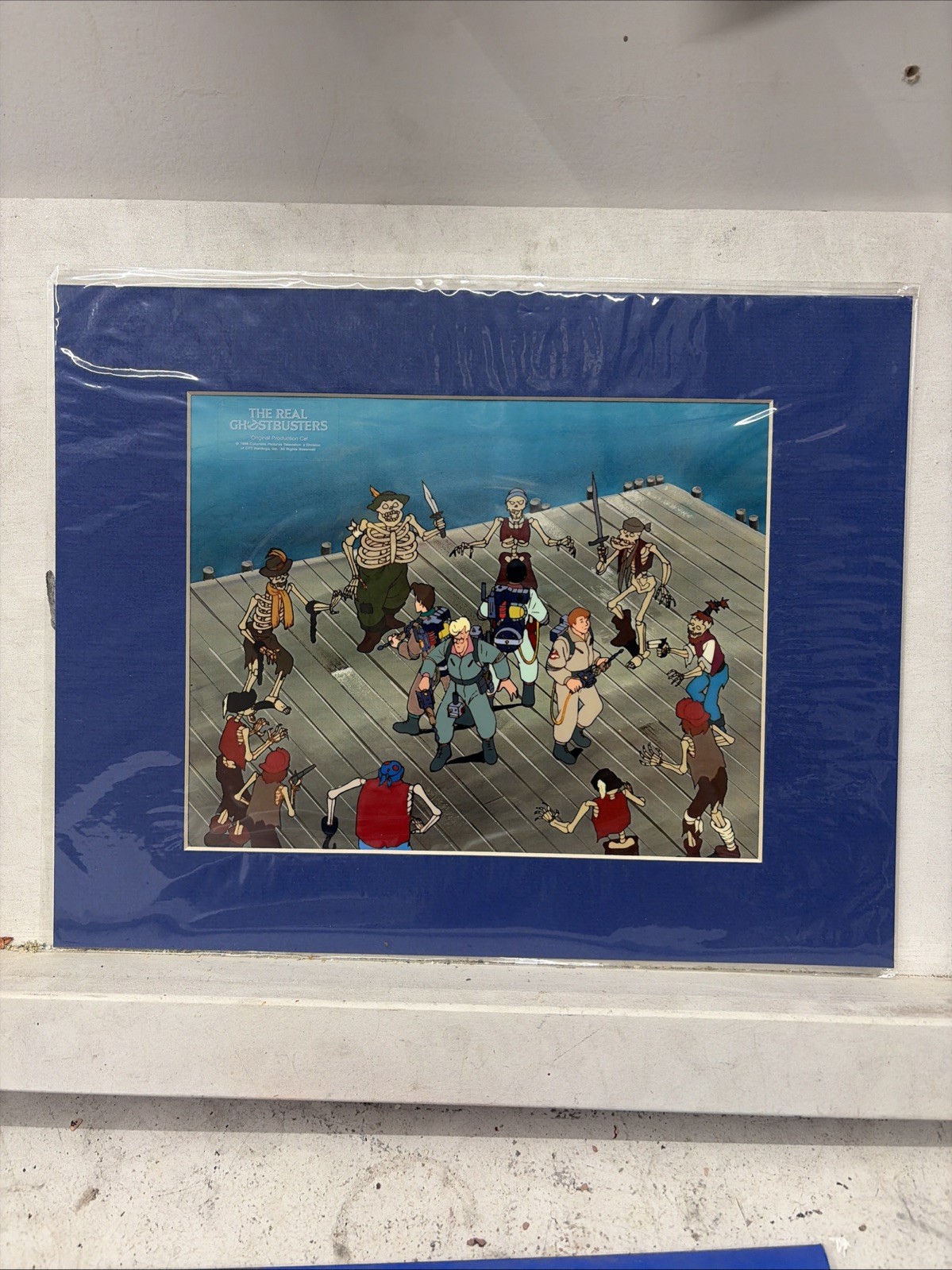 The Real Ghostbusters - Authentic Animation Cel + Copy Background
