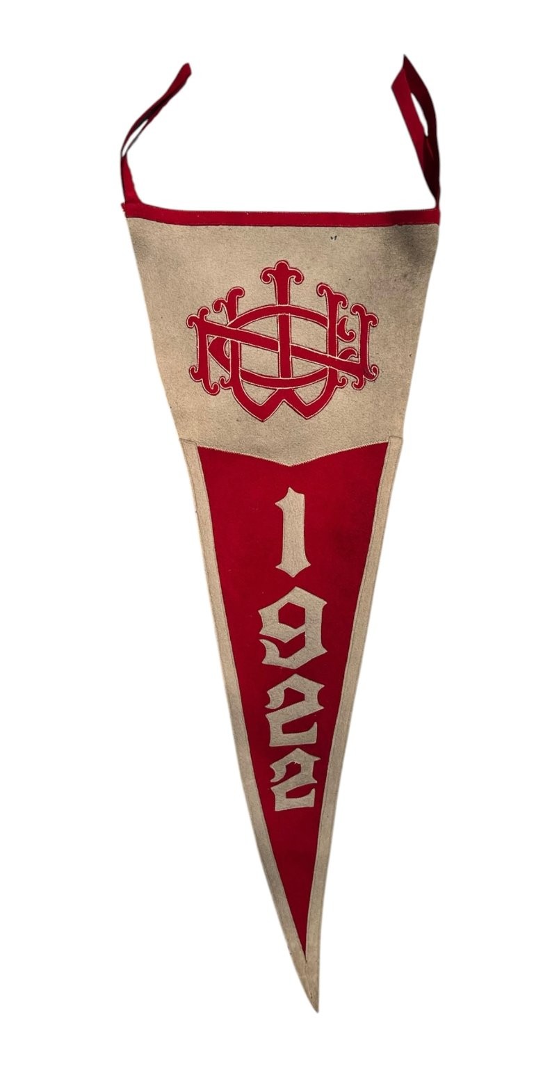 Antique 1922 North Western College Sewn letter 33 Inch Felt Pennant Chicago Co Antique 1922 North Western College Sewn letter 33 Inch Felt Pennant Chicago Co