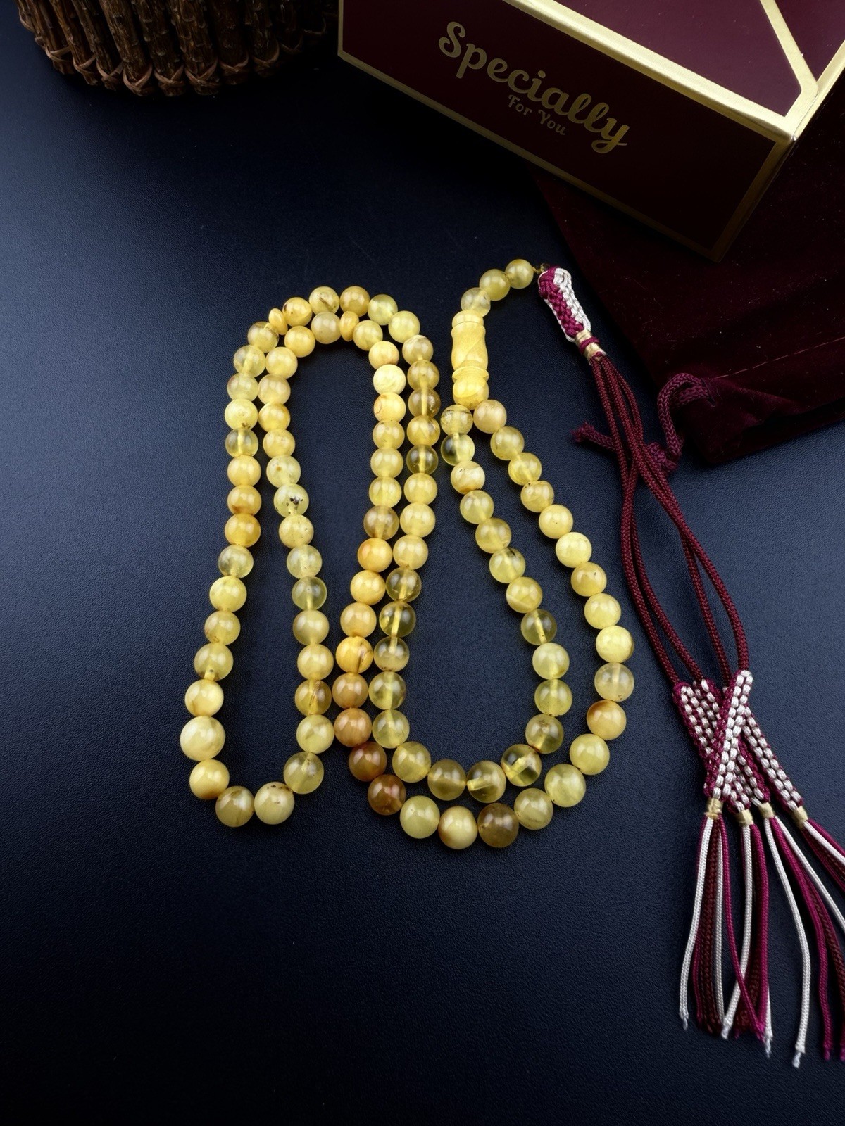 Genuine Baltic Natural amber Islamic 99 Bead Tasbih مسباح كهرمان بلطيقي حر N944 Genuine Baltic Natural amber Islamic 99 Bead Tasbih مسباح كهرمان بلطيقي حر N944
