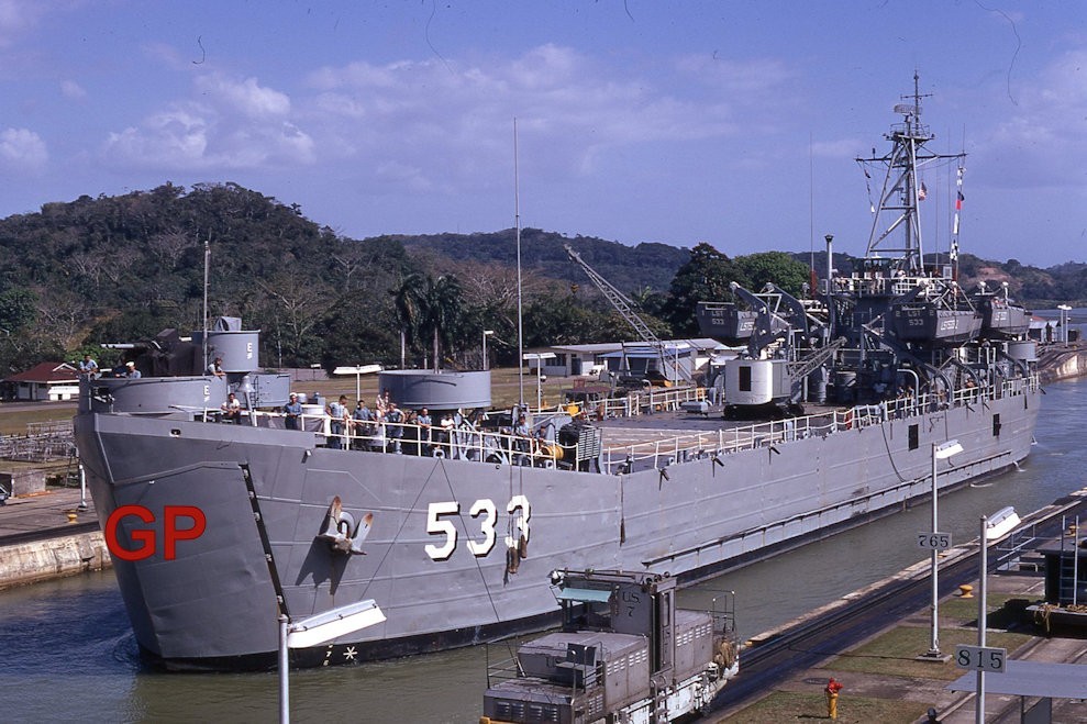 #XX153- zz Old 35mm Slide Photo- Military Ship- 1969