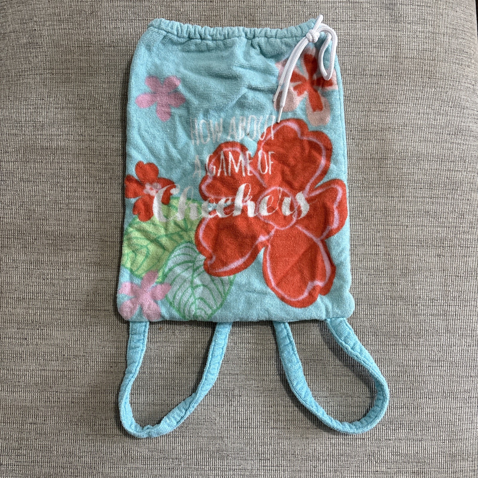 Beach Towel Backpack How About A Game Of Checkers