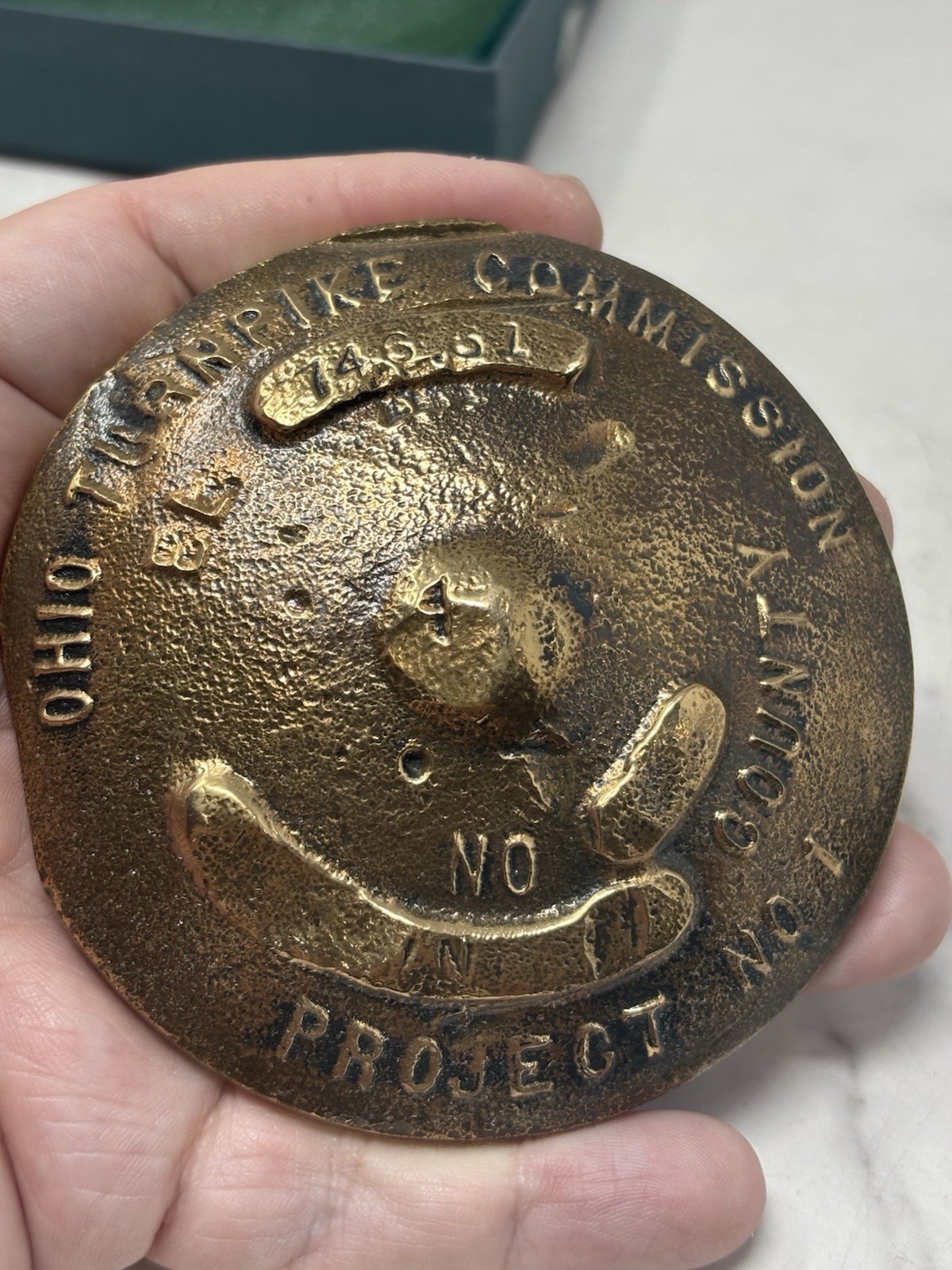 VTG Ohio Turnpike Commission Project 1 Heavy Metal Marker 1951