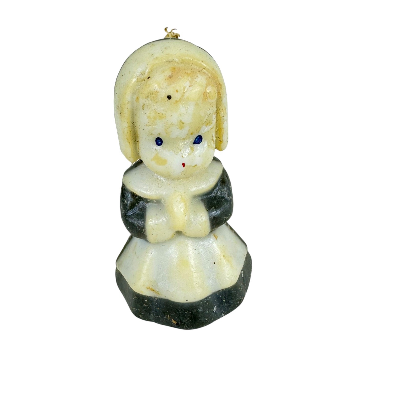 Vintage Gurley Figural Thanksgiving Pilgrim Girl Candle Unused