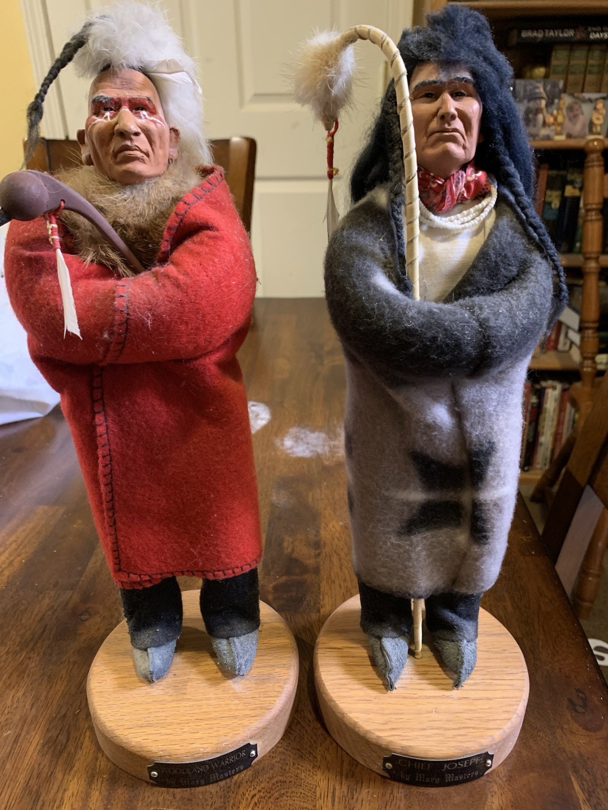 Native American Indian Sculptures SIGNED Hand-made Mary Masters
