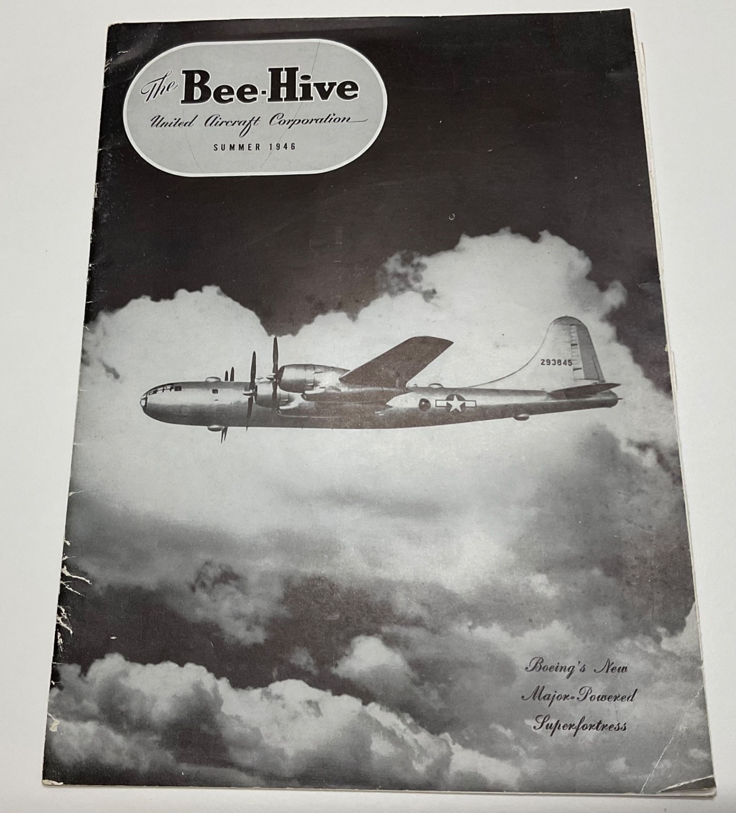 1946 The Bee-Hive Magazine United Aircraft B-29 Superfortress F4U Corsair Aviati