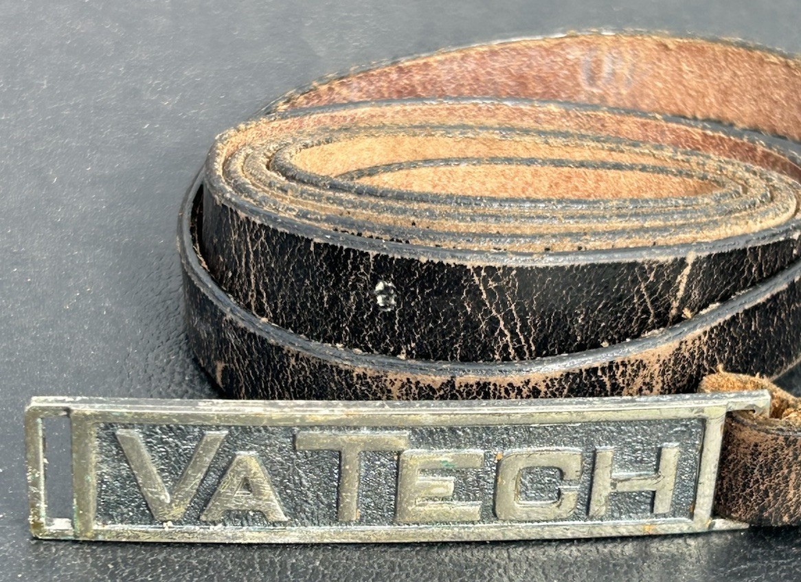 Vintage Virginia Polytechnic Institute VPI Brass Belt Buckle Virginia Tech