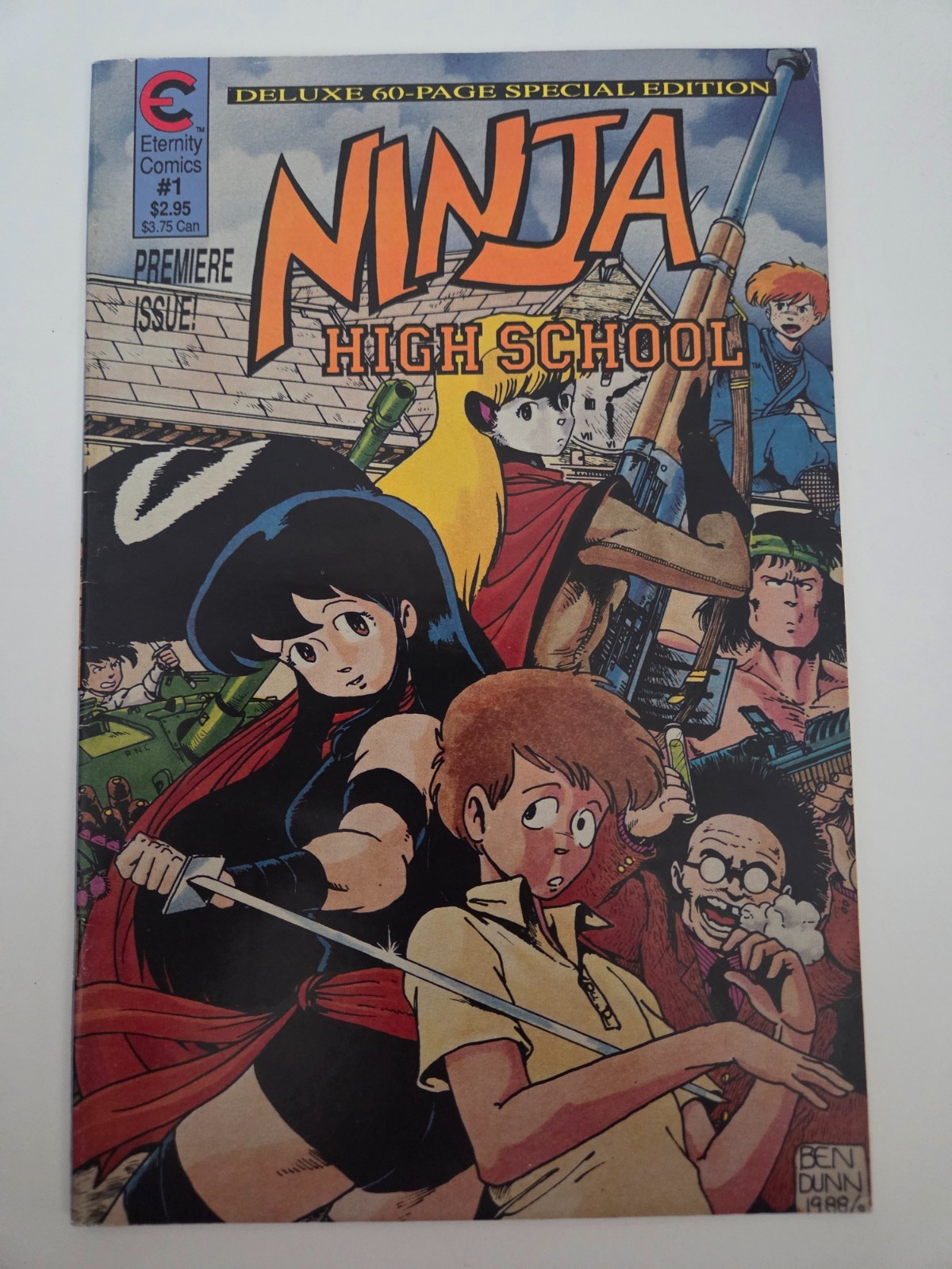 NINJA HIGH SCHOOL #1 (1988) ETERNITY COMICS DELUXE 60-PAGE SPECIAL EDITION