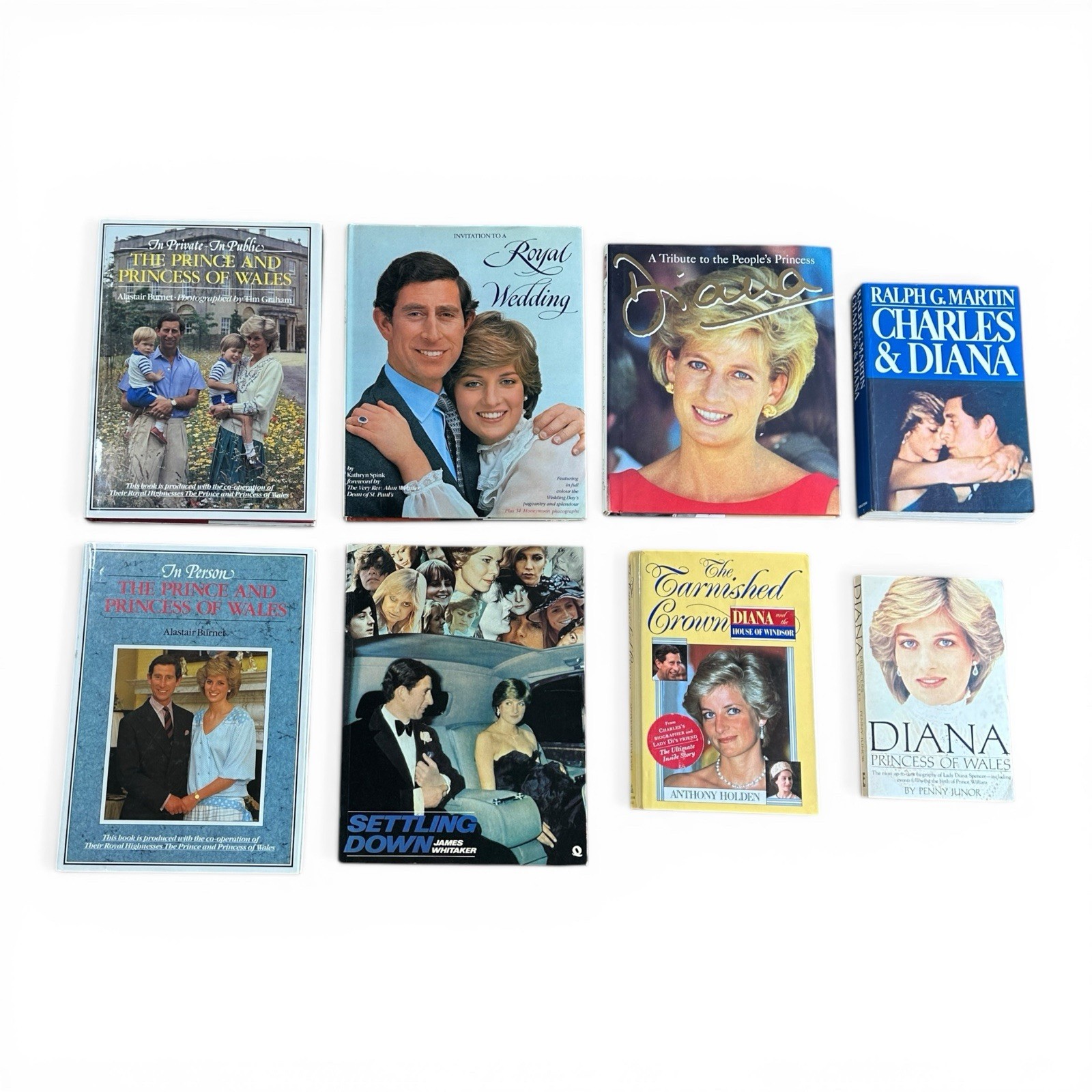 Princess Diana Charles Royal Family Book Lot 8 Biography Photo UK Vintage
