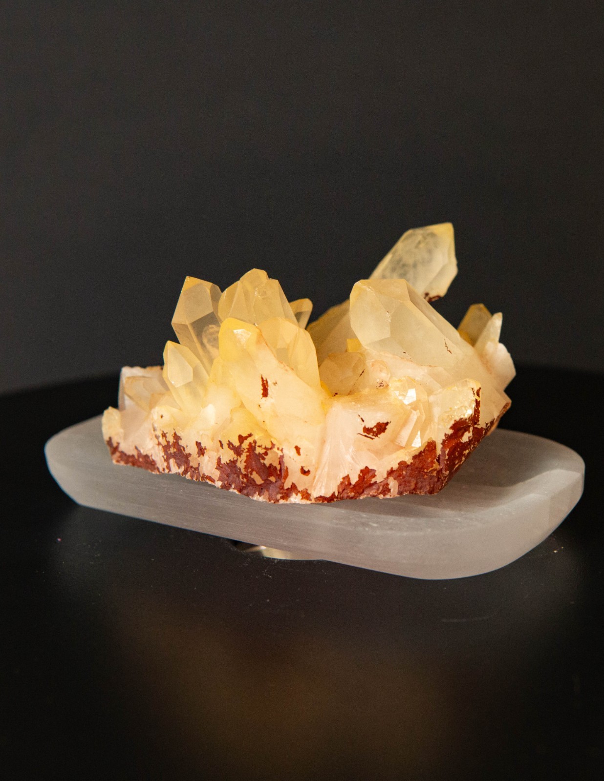 Natural Golden Healer Quartz Crystal Cluster 3