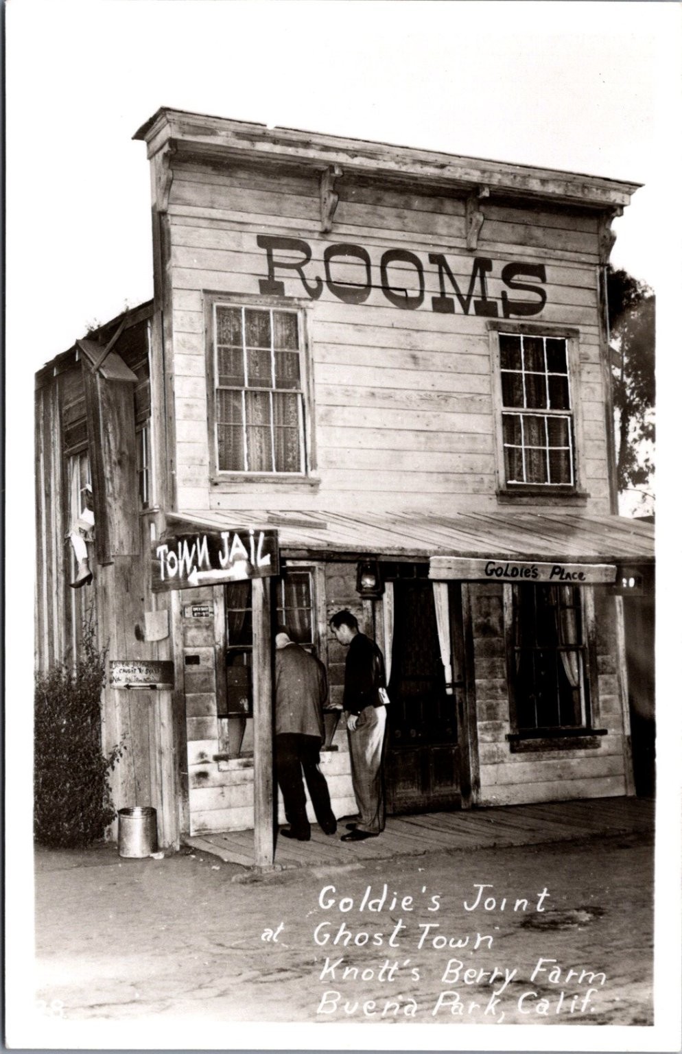 Goldie\'s Joint Ghost Town Knott\'s Berry Farm Buena Park CA RPPC Postcard