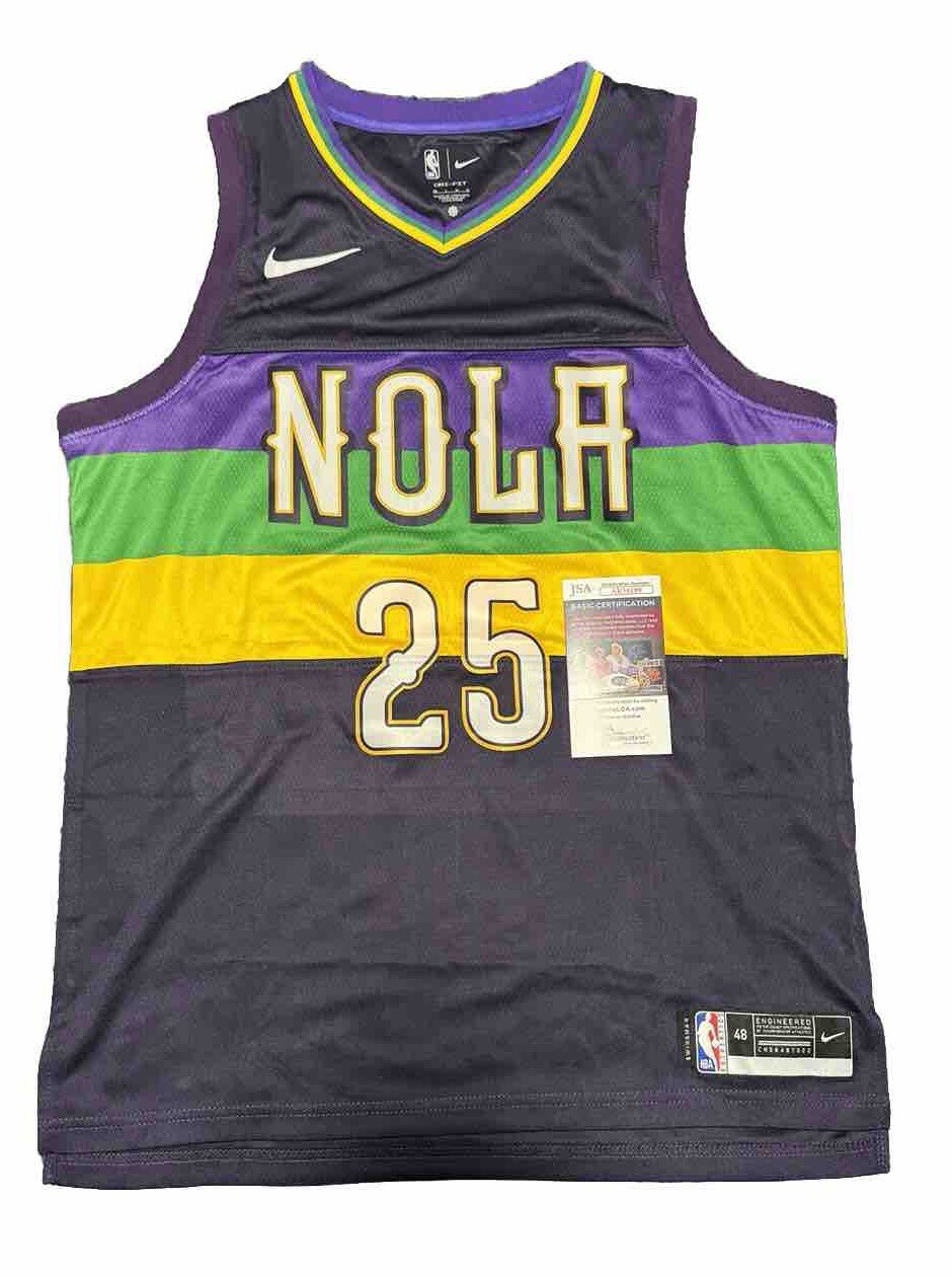 TREY MURPHY III Autographed New Orleans Pelicans Jersey #25 W/ JSA COA
