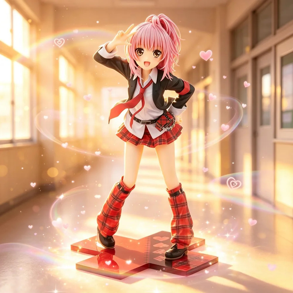 Hinamori Amu Figure Shugo Chara 26cm Anime PVC Statue Collectible New Display