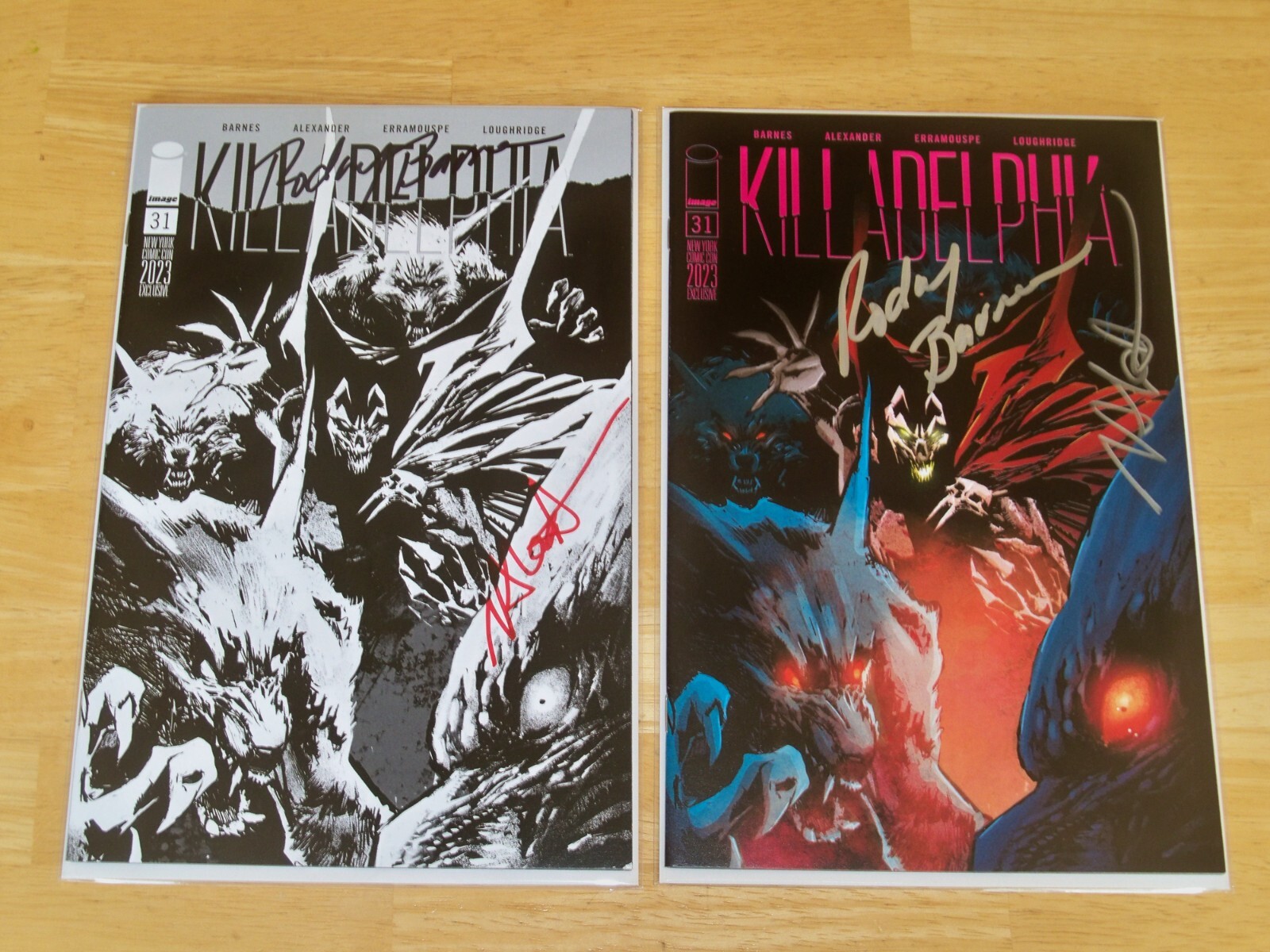 KILLADELPHIA Issue 31 NYCC 2023 Set --Signed by  Rodney Barnes / Jason Alexander