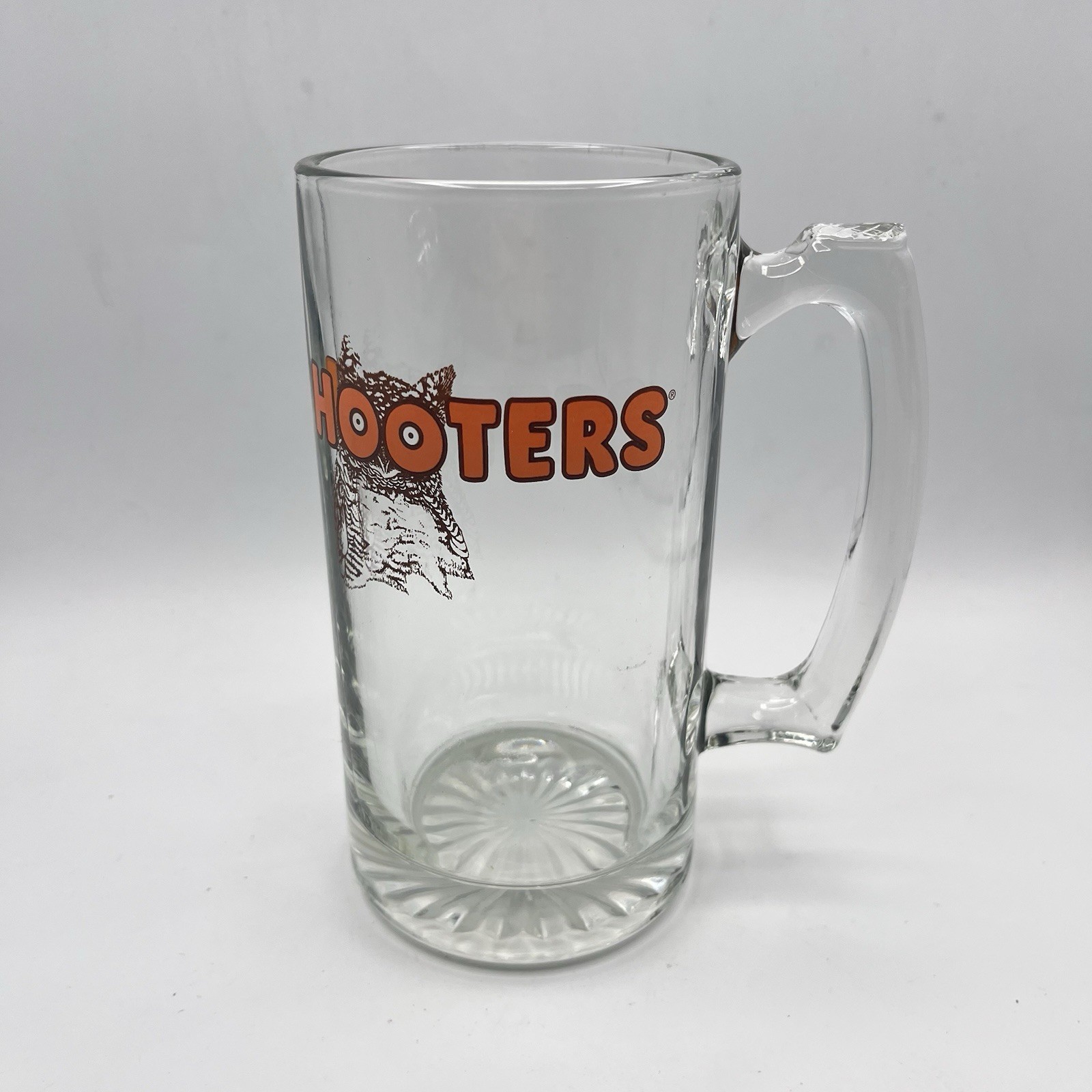 Hooters Logo Large Beer Glass Bar Mug 24 OZ Owl Stein Mancave Vintage