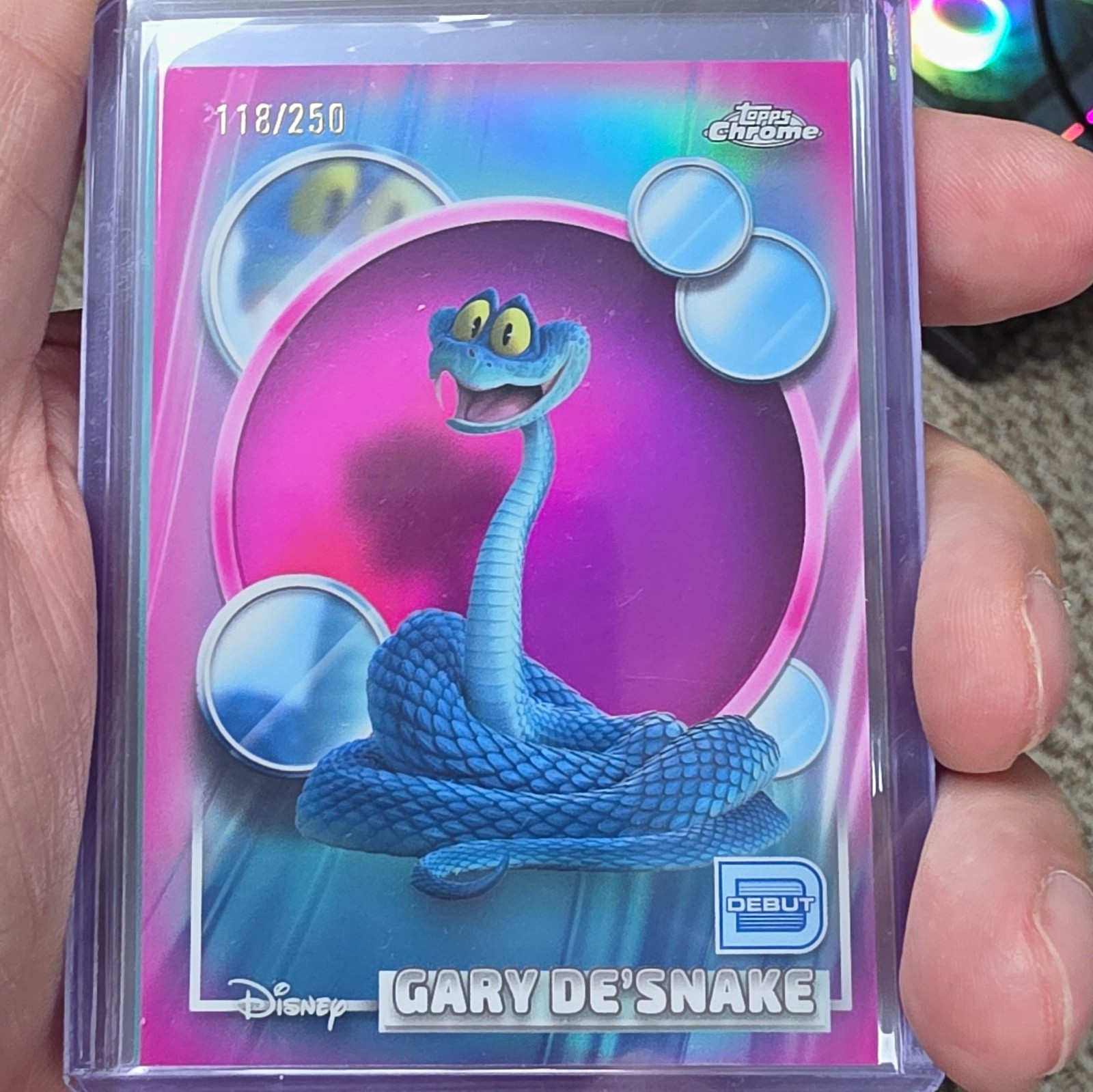 Topps Topps Chrome Disney Pixar Serial Numbered 5-Card Lot Edna Olaf Kirby
