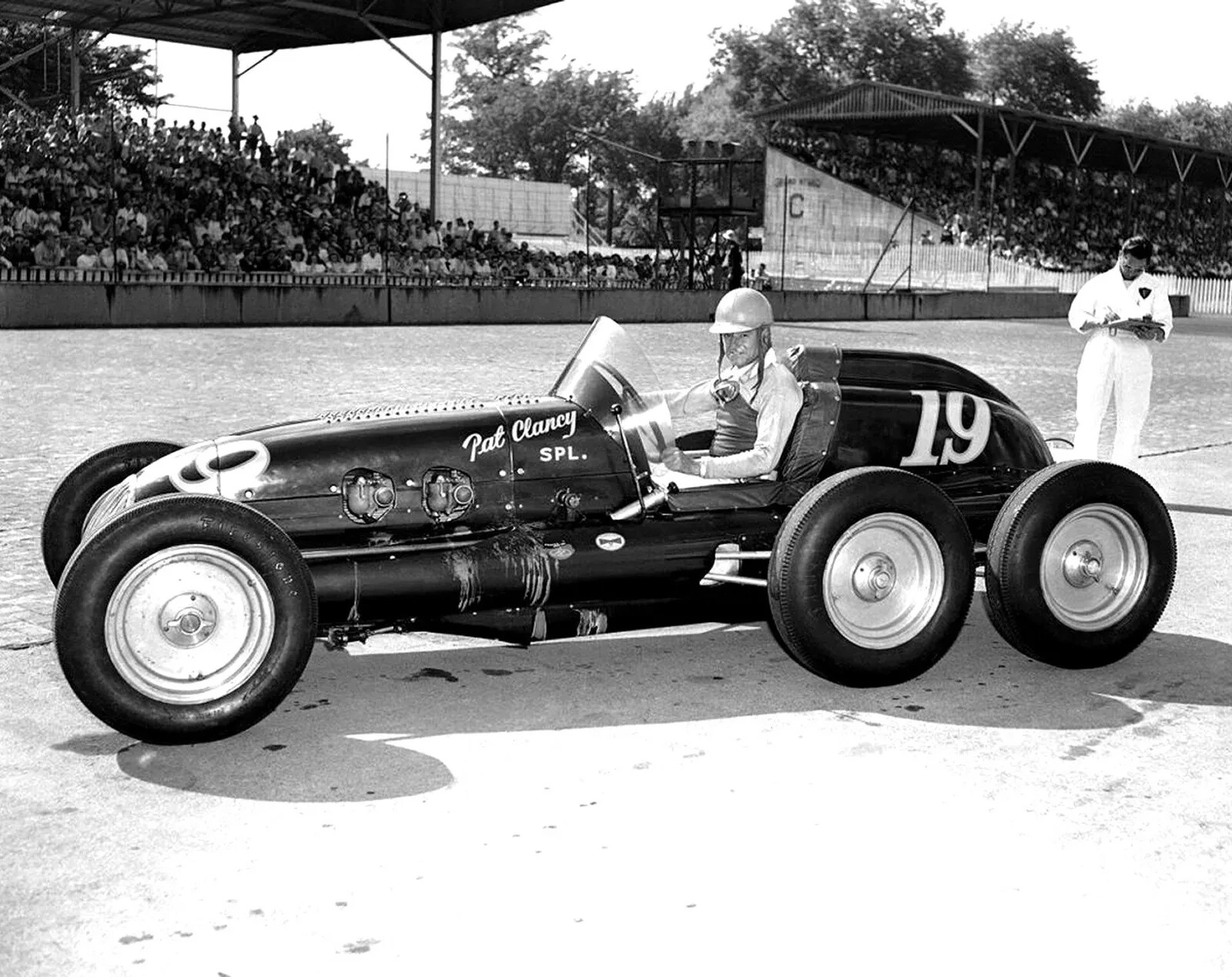 1948 First SIX-WHEELED INDY RACE CAR Classic Vintage Retro Picture Photo 8.5x11