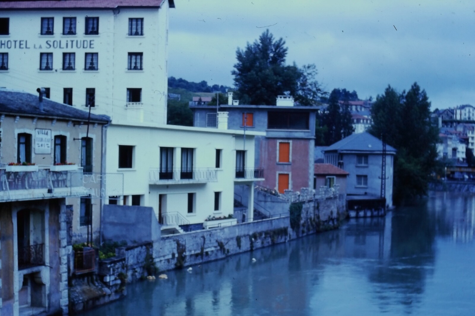 Vintage 35mm Photo Slide Hotel La Solitude Lourdes France 1960s 1970s