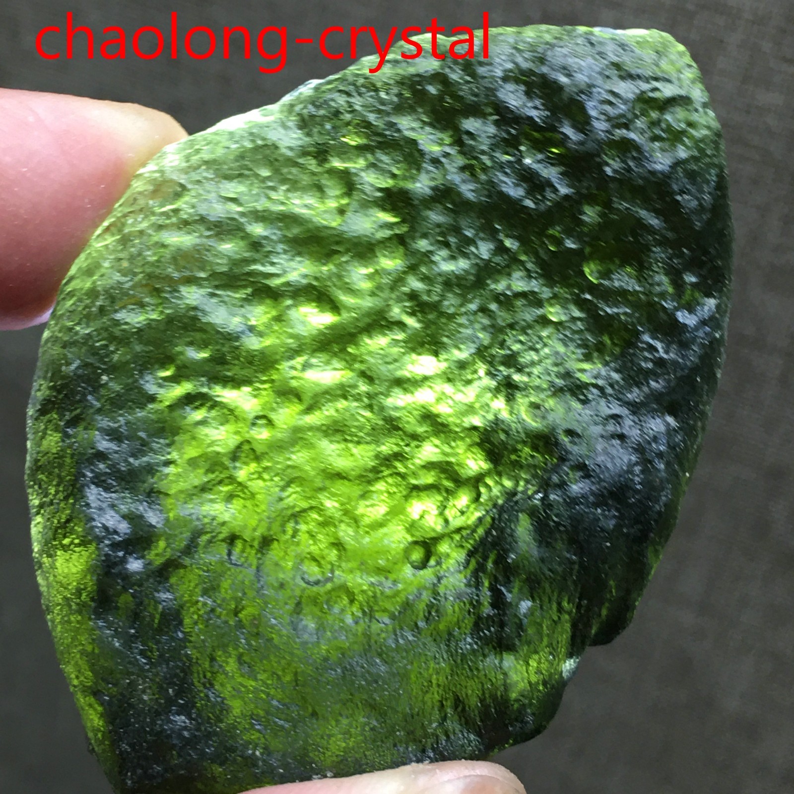 168ct Moldavite Genuine Raw Meteorite From Czech Republic PICcertificate