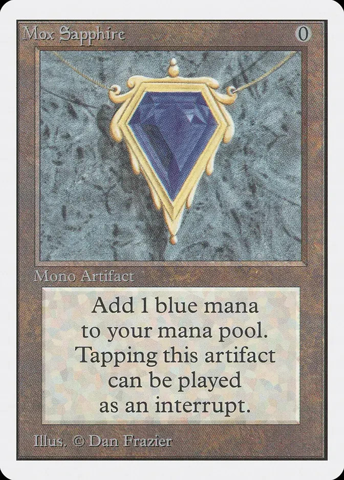 Mox Sapphire Unlimited Edition (2ED) #266 · Rare · English · Nonfoil Playtest