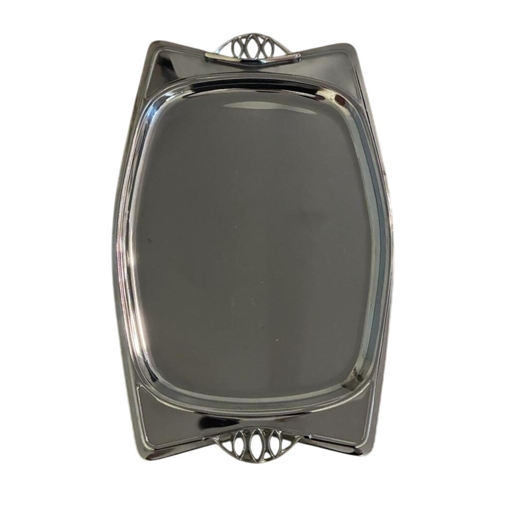 Vintage Milbern Chrome Serving Tray 19.5x17\