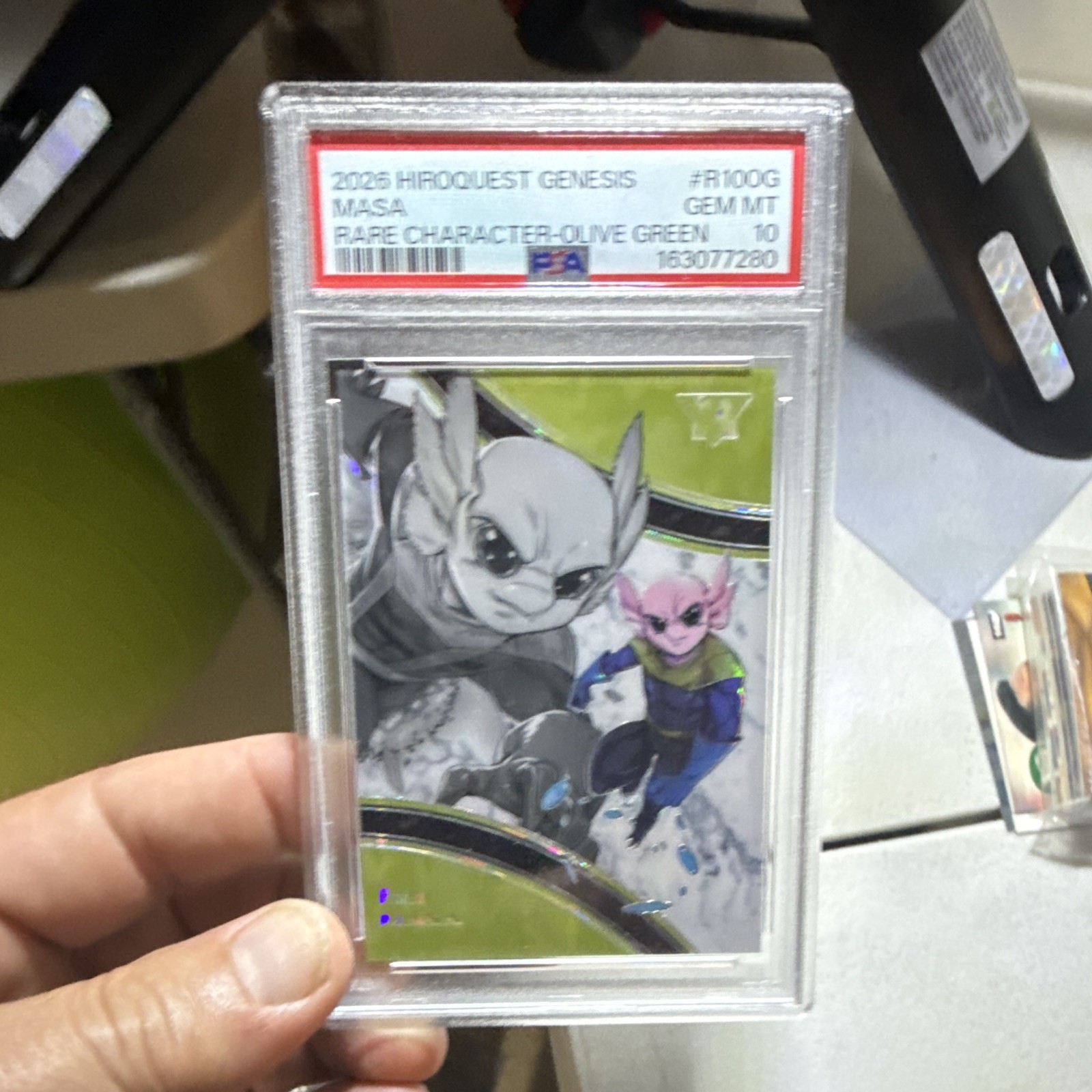 HiroQuest 2026 Genesis Masa Rare Character Olive Green R1006 PSA 10 1/5