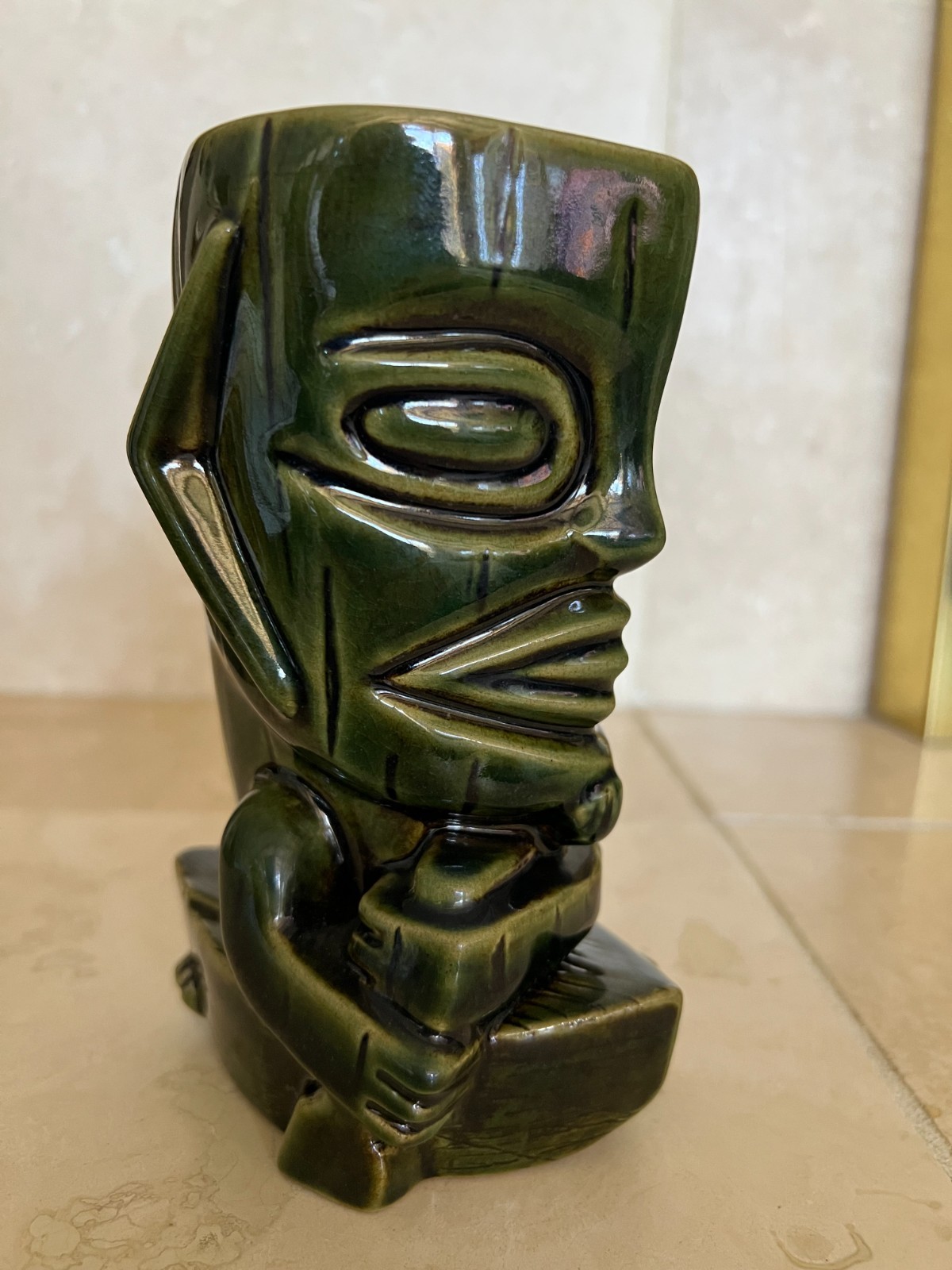 Munktiki Lawai'a Green Tiki Mug 2004 Classic 32/38 COA Munktiki Lawai'a Green Tiki Mug 2004 Classic 32/38 COA